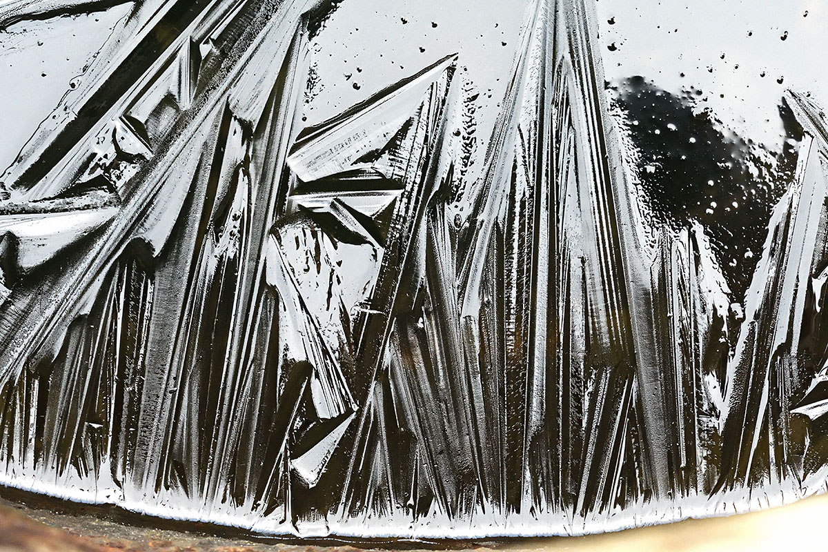 Ice Crystals on a Rain Barrel (1)